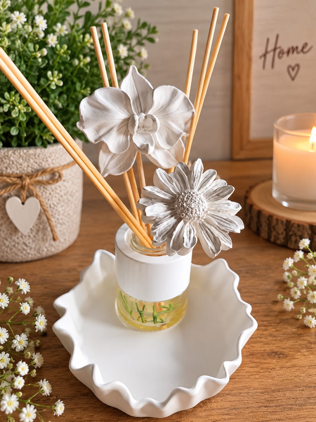 Difusor com flores