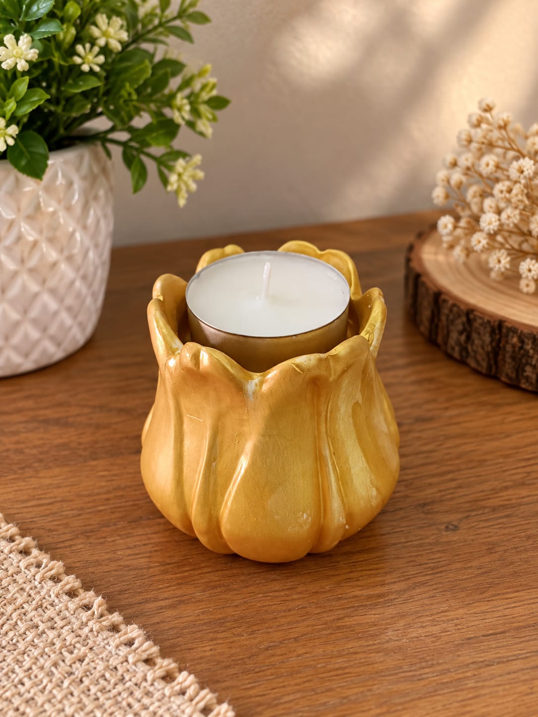 Tulipa porta-velas flor