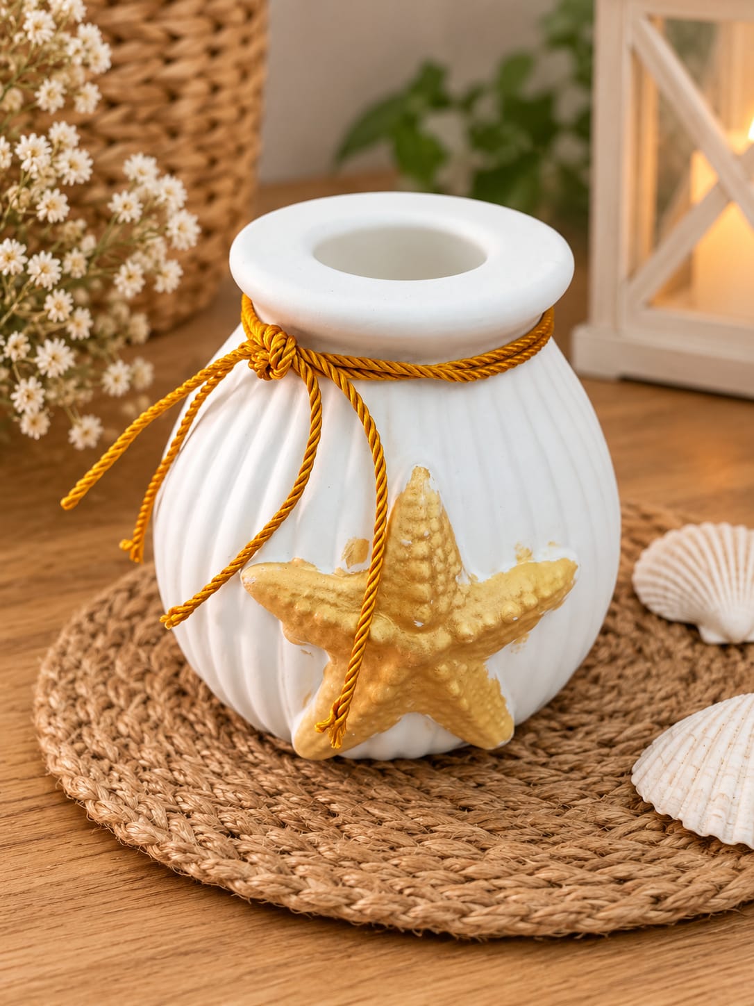 Jarra com estrela do mar